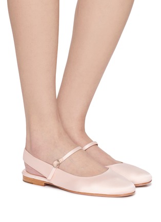 Figure View - Click To Enlarge - EQUIL - Estonia Satin Mary Jane Flats