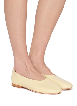 Figure View - Click To Enlarge - EQUIL - Latvia Leather Ballerina Flats