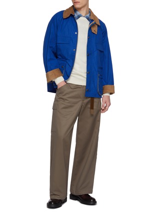 Figure View - Click To Enlarge - BARBOUR - x Paul Smith Sugarlump Bedale Jacket