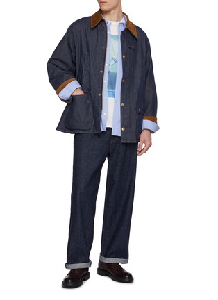 Figure View - Click To Enlarge - BARBOUR - Bedale Dark Wash Denim Jacket