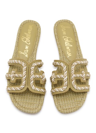 Detail View - Click To Enlarge - SAM EDELMAN - Bay Twist Raffia Sandals