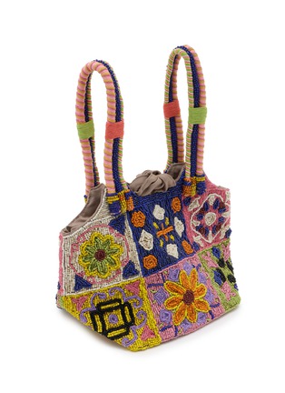 Detail View - Click To Enlarge - IMAYIN - Bromelia Beaded Cotton Bag