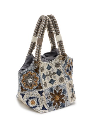 Detail View - Click To Enlarge - IMAYIN - Bromelia Beaded Cotton Bag
