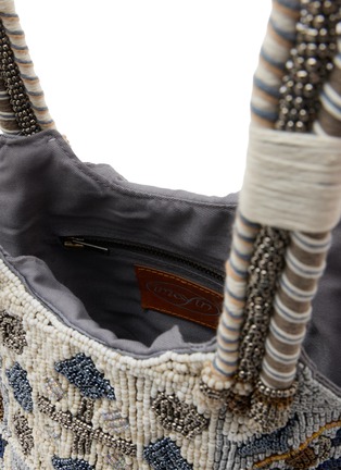 Detail View - Click To Enlarge - IMAYIN - Bromelia Beaded Cotton Bag