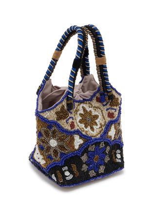 Detail View - Click To Enlarge - IMAYIN - Bentota Night Beaded Cotton Bag