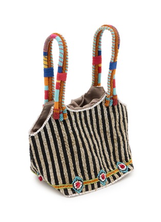 Detail View - Click To Enlarge - IMAYIN - Indira Beaded Cotton Bag