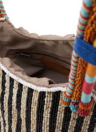 Detail View - Click To Enlarge - IMAYIN - Indira Beaded Cotton Bag