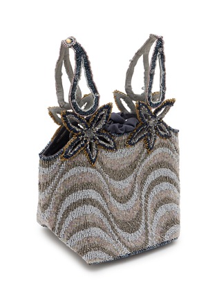 Detail View - Click To Enlarge - IMAYIN - Dalawella Natural Beaded Cotton Bag