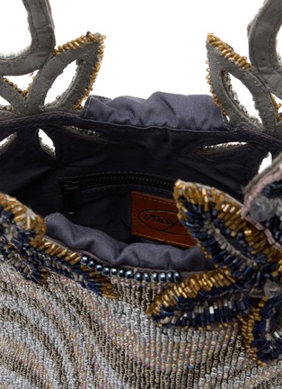 Detail View - Click To Enlarge - IMAYIN - Dalawella Natural Beaded Cotton Bag