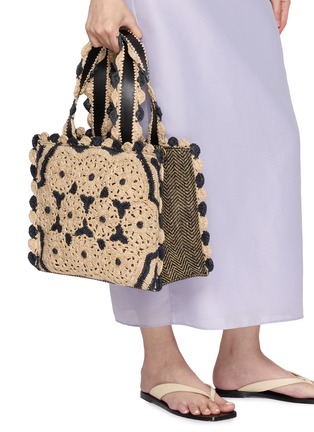 Figure View - Click To Enlarge - IMAYIN - Suluban Cotton Crochet Carryall Bag