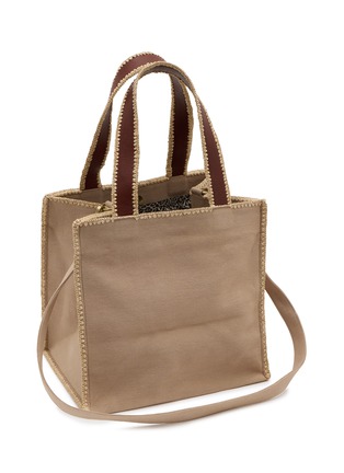 Detail View - Click To Enlarge - IMAYIN - Karang Beaded Cotton Carryall Bag