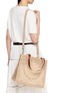 Front View - Click To Enlarge - IMAYIN - Karang Beaded Cotton Carryall Bag