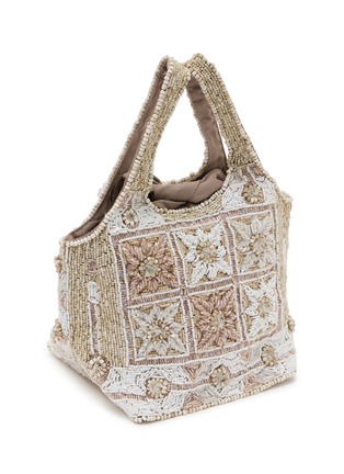 Detail View - Click To Enlarge - IMAYIN - Lys Iconic Beaded Cotton Bag