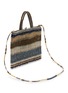 Detail View - Click To Enlarge - IMAYIN - Monstera Beaded Cotton Carryall Bag
