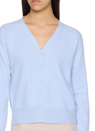  - MM6 MAISON MARGIELA - Trompe l'Oeil V-Neck Cotton Cardigan