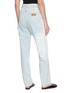 Back View - Click To Enlarge - MM6 MAISON MARGIELA - Paint Drawstring Light Wash Jeans