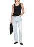 Figure View - Click To Enlarge - MM6 MAISON MARGIELA - Paint Drawstring Light Wash Jeans
