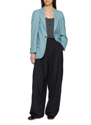 Figure View - Click To Enlarge - MM6 MAISON MARGIELA - Way Forward Single Breasted Wool Blazer