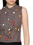  - MM6 MAISON MARGIELA - Sleeveless Floral Print Draped Open Back Top