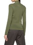 Back View - Click To Enlarge - MM6 MAISON MARGIELA - Trompe-l'œil Patch Pocket V-Neck Cotton Knit Top