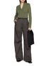 Figure View - Click To Enlarge - MM6 MAISON MARGIELA - Trompe-l'œil Patch Pocket V-Neck Cotton Knit Top