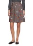 MM6 MAISON MARGIELA Floral Printed Pleated Skirt
