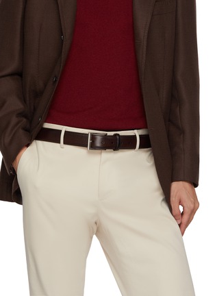 Figure View - Click To Enlarge - MAGNANNI - Tumbled Leather Buckle Belt