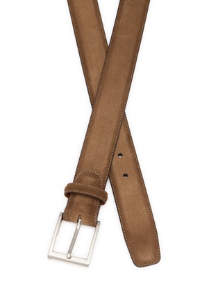 Detail View - Click To Enlarge - MAGNANNI - Suede Leather Buckle Belt