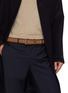 Figure View - Click To Enlarge - MAGNANNI - Suede Leather Buckle Belt