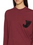  - KARTIK RESEARCH - Chikankari Long Sleeve Paisley Embroidered Cotton Jersey T-Shirt