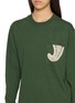  - KARTIK RESEARCH - Chikankari Long Sleeve Paisley Embroidered Cotton Jersey T-Shirt