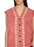  - KARTIK RESEARCH - Kantha Embroidered Frayed Trim Cotton Vest