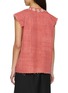 Back View - Click To Enlarge - KARTIK RESEARCH - Kantha Embroidered Frayed Trim Cotton Vest