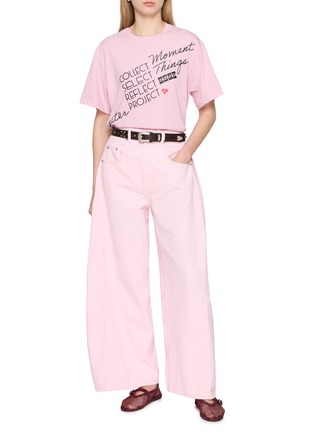 Figure View - Click To Enlarge - EENK - Classic Wide Leg Jeans
