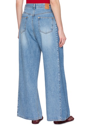 Back View - Click To Enlarge - EENK - Classic Wide Leg Jeans