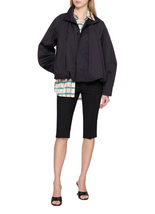 Figure View - Click To Enlarge - EENK - Tailored Straight Cropped Pants