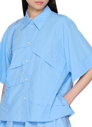  - EENK - Short Sleeve Origami Panel Shirt