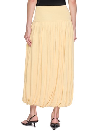 Back View - Click To Enlarge - TOTEME - Gathered Bubble Hem Midi Skirt