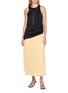 Figure View - Click To Enlarge - TOTEME - Gathered Bubble Hem Midi Skirt