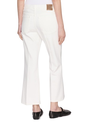 Back View - Click To Enlarge - TOTEME - Kick Flare Light Wash Jeans