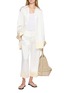 Figure View - Click To Enlarge - TOTEME - Two-Tone Drawstring Satin Trousers