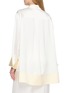 Back View - Click To Enlarge - TOTEME - Contrast Cuff Oversized Tuxedo Shirt