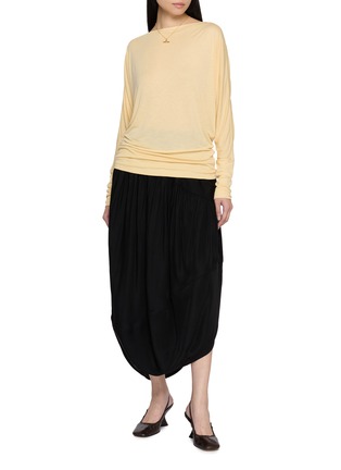 Figure View - Click To Enlarge - TOTEME - Boat Neck Jersey Top