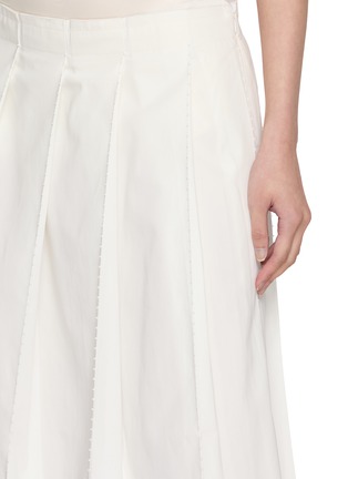 - TOTEME - Beaded Pleated Cotton Skirt