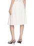 Back View - Click To Enlarge - TOTEME - Beaded Pleated Cotton Skirt