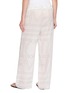 Back View - Click To Enlarge - TOTEME - Monogram Print Wide Leg Trousers