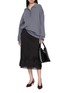 Figure View - Click To Enlarge - TOTEME - Layered Satin Midi Skirt