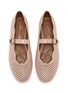 Detail View - Click To Enlarge - KURT GEIGER SHOES - Wavy Mayfair Suede Mary Jane Flats