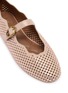 Detail View - Click To Enlarge - KURT GEIGER SHOES - Wavy Mayfair Suede Mary Jane Flats