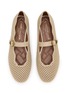Detail View - Click To Enlarge - KURT GEIGER SHOES - Wavy Mayfair Suede Mary Jane Flats